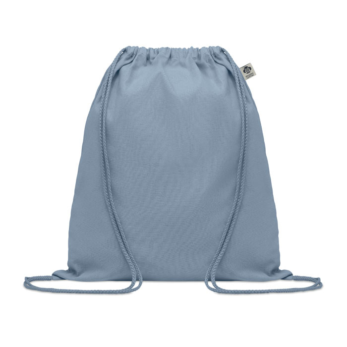 Gym bag coton bio publicitaire 140 gr YUKI COLOUR Bleu ciel